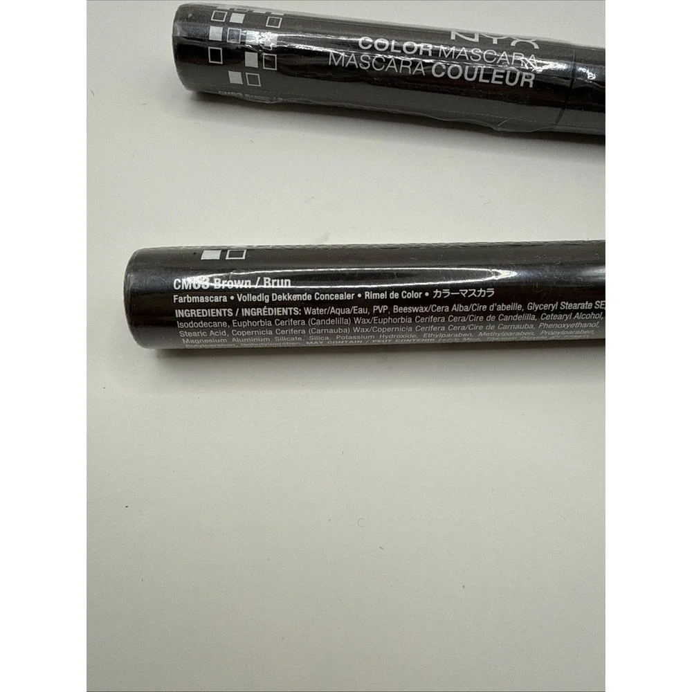 NYX Color Mascara CM03 Brown 0.32 oz / 9 ml *NEW* Lot‎ Of 2
